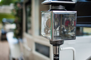 White Glass Fronted Landau lantern White Glass Fronted Landau lantern