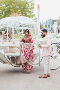 Pair of White Horses and White Cinderella Fairytale pumpkin carriage Pair of White Horses and White Cinderella Fairytale pumpkin carriage